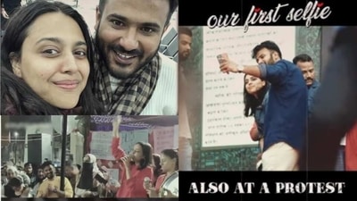 Swara Bhasker and Fahad Ahmad before their marriage.