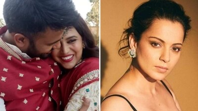 Kangana Ranaut reacted to Swara Bhasker, Fahad Ahmad's latest pics. Kangana Ranaut reacted to Swara Bhasker, Fahad Ahmad's latest pics.