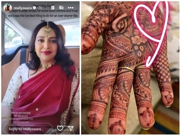 Swara Bhasker shared some more pictures on Instagram Stories. Swara Bhasker shared some more pictures on Instagram Stories.