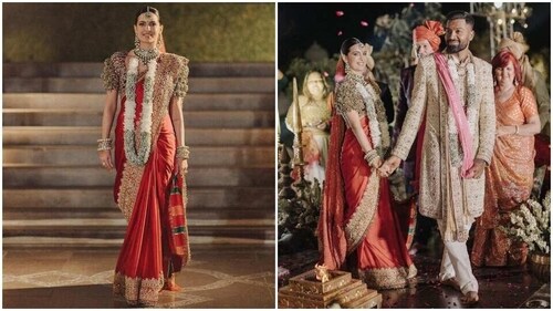 Natasa Stankovic and Hardik Pandya's Hindu wedding ceremony. (Instagram) Natasa Stankovic and Hardik Pandya's Hindu wedding ceremony. (Instagram)