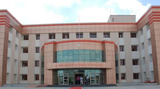 The AIIMS building in Patna. (HT Photo)