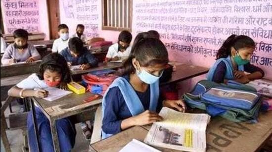 The survey was conducted in different schools spread over 38 districts of the state. (HT file picture)