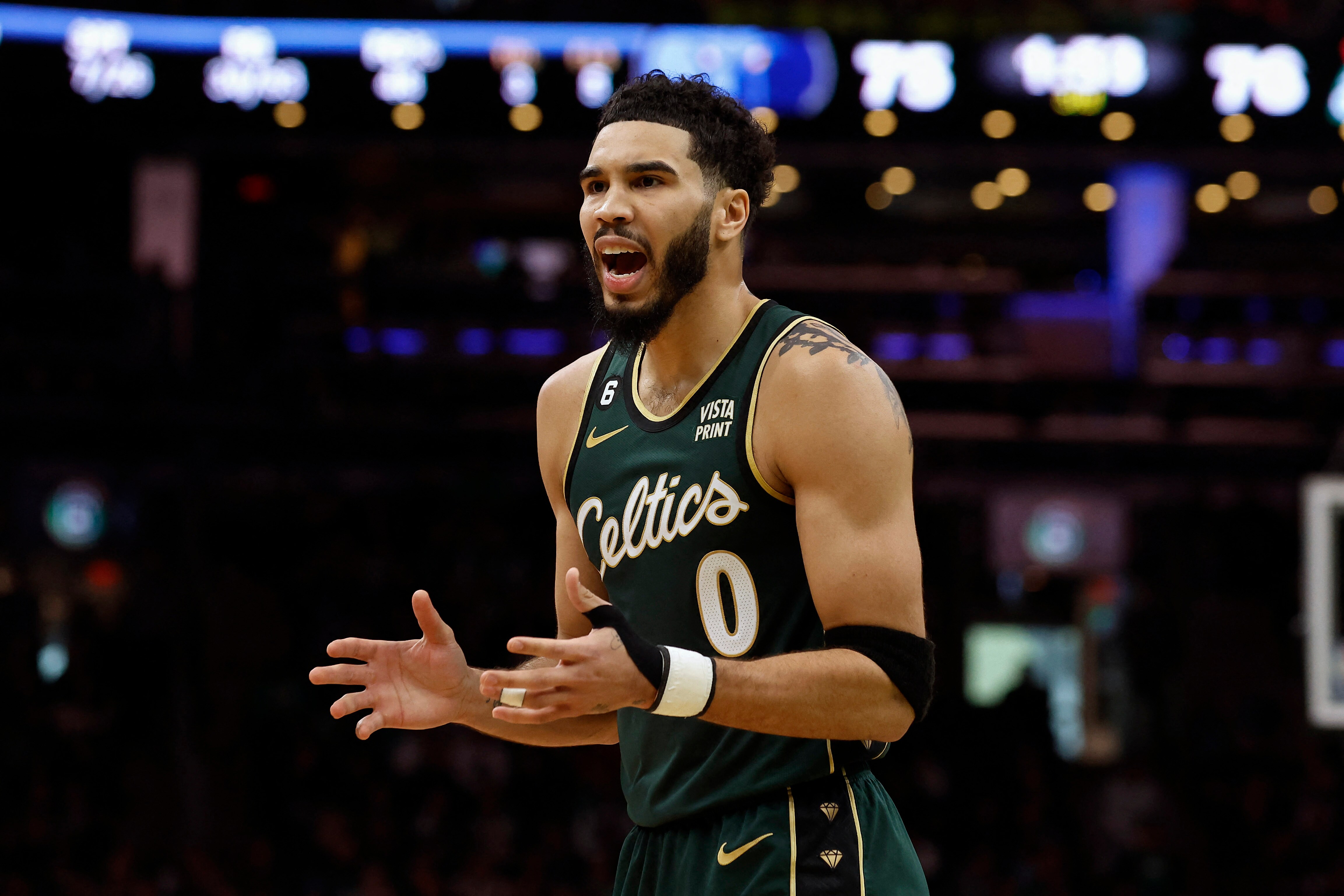 Boston Celtics forward Jayson Tatum (0). (USA TODAY Sports)