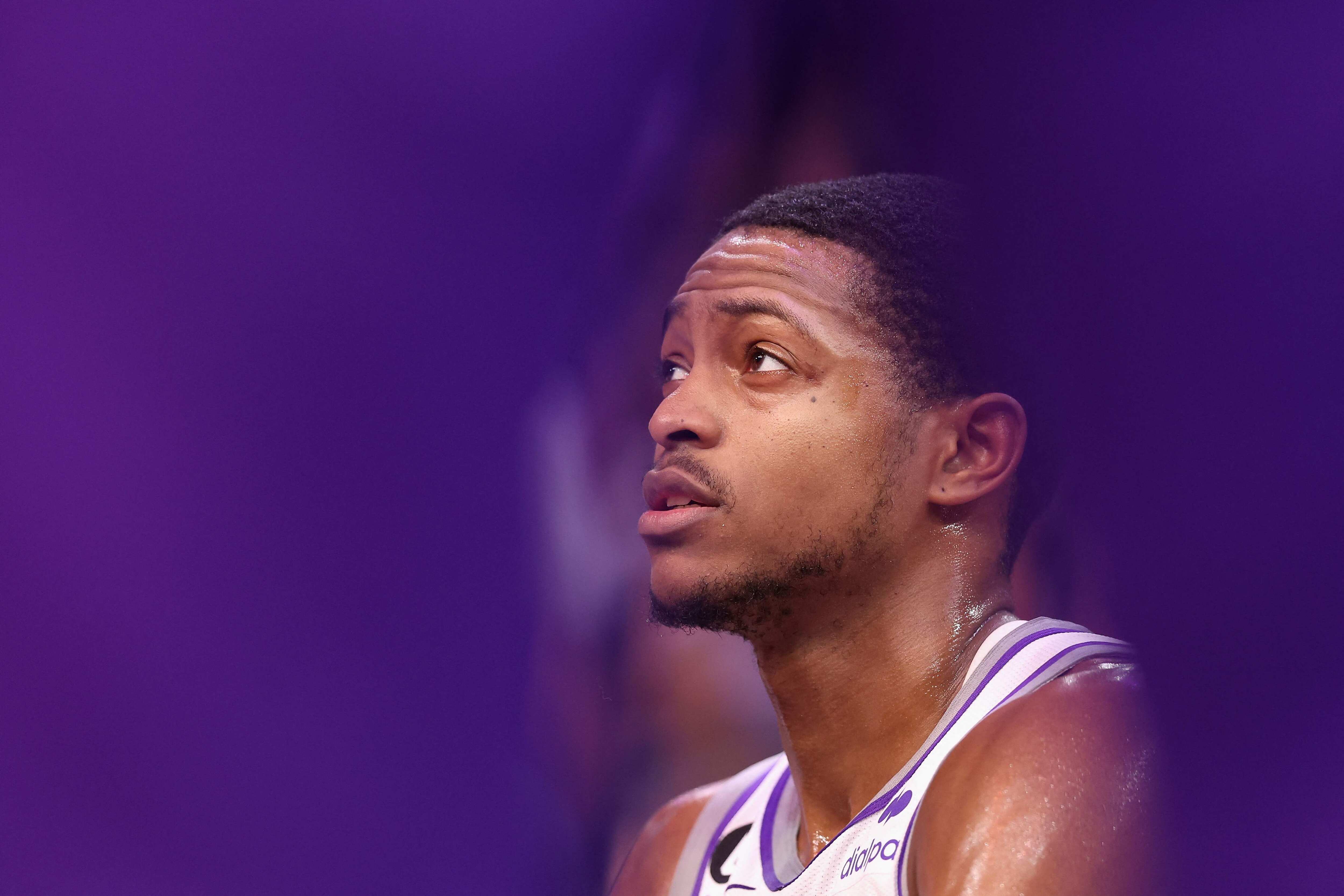 De'Aaron Fox #5 of the Sacramento Kings. (Getty Images via AFP) De'Aaron Fox #5 of the Sacramento Kings. (Getty Images via AFP)