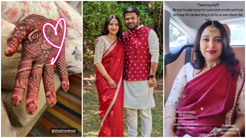 Swara Bhasker got engaged to Samajwadi Party leader Fahad Ahmad. (Instagram) Swara Bhasker got engaged to Samajwadi Party leader Fahad Ahmad. (Instagram)