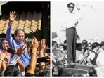 Uddhav Thackeray on Saturday addressed his supporters outside his residence Matoshree from a car with a sunroof. Uddhav Thackeray on Saturday addressed his supporters outside his residence Matoshree from a car with a sunroof.