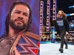 The high-voltage contest between Roman Reigns and Sami Zayn in 2023 WWE Elimination Chamber match will soon get underway on Saturday in Montreal, Canada.(Twitter)