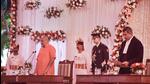 New Jharkhand Governor C P Radhakrishnan takes oath of office, in Ranchi on Saturday. (PTI)