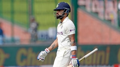 Virat Kohli's dismissal was a rather controversial one and the former India captain looked visibly frustrated as he walked back. (ANI) Virat Kohli's dismissal was a rather controversial one and the former India captain looked visibly frustrated as he walked back. (ANI)