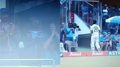 Team India's glorious act after Axar' Patels knock Team India's glorious act after Axar' Patels knock
