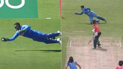 MS Dhoni; Richa Ghosh MS Dhoni; Richa Ghosh