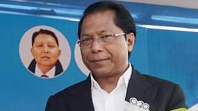 On November 25, 2021, 12 out of 17 Congress MLAs of Meghalaya, including former chief minister Mukul Sangma. (ANI) On November 25, 2021, 12 out of 17 Congress MLAs of Meghalaya, including former chief minister Mukul Sangma. (ANI)