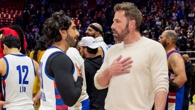 Ranveer Singh and Ben Affleck met up at NBA All-Star Celebrity game in Utah Ranveer Singh and Ben Affleck met up at NBA All-Star Celebrity game in Utah
