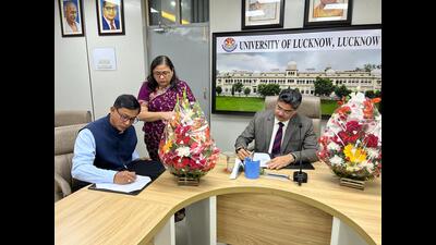 The MoU will help the Zoology department students of LU to benefit from the expertise of NBFGR. (HT Photo)
