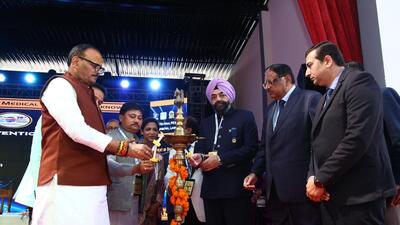 Uttar Pradesh deputy chief minister Brajesh Pathak at an event in Lucknow on Saturday. (SOURCED IMAGE) Uttar Pradesh deputy chief minister Brajesh Pathak at an event in Lucknow on Saturday. (SOURCED IMAGE)