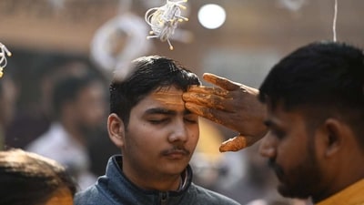 Maha Shivratri, one of the most auspicious Hindu festivals, is being observed across the country today, February 18. From the Kashi Vishwanath temple in Varanasi to the Shree Lingaraj temple in Odisha, devotees are thronging the Lord Shiva temples across the country since early Saturday morning on the occasion of Mahashivratri. (HT Photo/Deepak Gupta) Maha Shivratri, one of the most auspicious Hindu festivals, is being observed across the country today, February 18. From the Kashi Vishwanath temple in Varanasi to the Shree Lingaraj temple in Odisha, devotees are thronging the Lord Shiva temples across the country since early Saturday morning on the occasion of Mahashivratri. (HT Photo/Deepak Gupta)