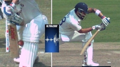 Virat Kohli was dismissed for 44