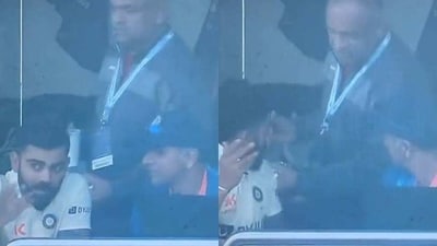 Virat Kohli was visibly frustrated after his dismissal (Twitter) Virat Kohli was visibly frustrated after his dismissal (Twitter)