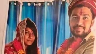 A purported photo of the wedding of Nikki Yadav and Sahil Gehlot has appeared on social media.