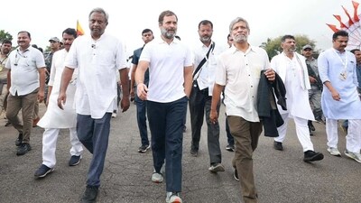 BJP leaders posted photos of Salil Shetty walking the Bharat Jodo Yatra with Rahul Gandhi. Shetty is the VP of  Open Society Foundations, funded by Soros.