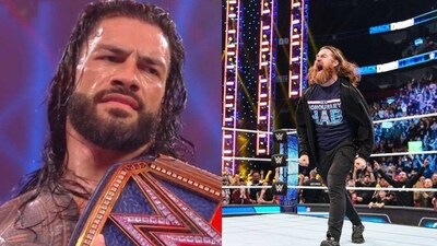 The high-voltage contest between Roman Reigns and Sami Zayn in 2023 WWE Elimination Chamber match will soon get underway on Saturday in Montreal, Canada. (Twitter) The high-voltage contest between Roman Reigns and Sami Zayn in 2023 WWE Elimination Chamber match will soon get underway on Saturday in Montreal, Canada. (Twitter)