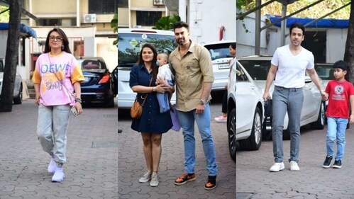 Many celebs were seen at Samisha's birthday party. Many celebs were seen at Samisha's birthday party.