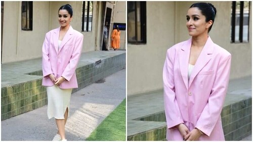 Shraddha posed for the cameras. (HT Photos/Varinder Chawla) Shraddha posed for the cameras. (HT Photos/Varinder Chawla)