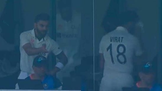 Kohli could be seen discussing the dismissal with the coaching staff animatedly. (Twitter)