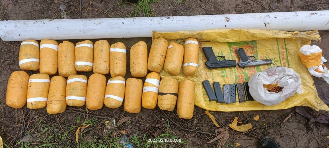 The seized materials. The seized materials.