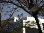 Signage of Adani Group in Mumbai. Signage of Adani Group in Mumbai.