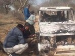 The charred bodies of two Muslim men were found inside a vehicle in Haryana’s Bhiwani district on Thursday. (ANI File Photo) The charred bodies of two Muslim men were found inside a vehicle in Haryana’s Bhiwani district on Thursday. (ANI File Photo)