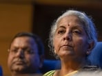Union finance minister Nirmala Sitharaman at the press conference on Budget 2023 in New Delhi. (HT Photo/Raj K Raj)