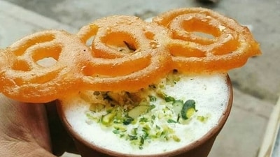 Jalebi: Jalebi is a deep-fried sweet made by soaking a flour batter in sugar syrup. It is believed to have originated in West Asia and was introduced to India by Persian and Arab traders.&nbsp; (pinterest )