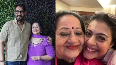 Ajay Devgn and Kajol wished his mother Veena Devgan on her 75th birthday. Ajay Devgn and Kajol wished his mother Veena Devgan on her 75th birthday.