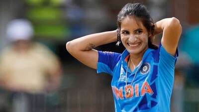 Renuka Singh was in hot-form against England. (AFP) Renuka Singh was in hot-form against England. (AFP)