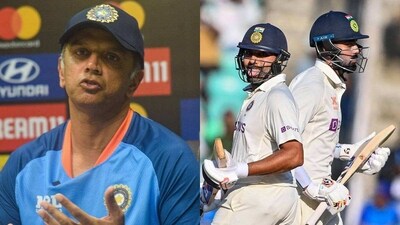 Rahul Dravid; Rohit Sharma with KL Rahul Rahul Dravid; Rohit Sharma with KL Rahul