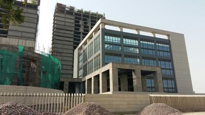 The Greater Noida authority‘s office in Knowledge Park-IV. (HT Photo) The Greater Noida authority‘s office in Knowledge Park-IV. (HT Photo)