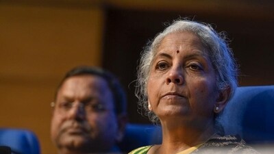 Union finance minister Nirmala Sitharaman at the press conference on Budget 2023 in New Delhi. (HT Photo/Raj K Raj)