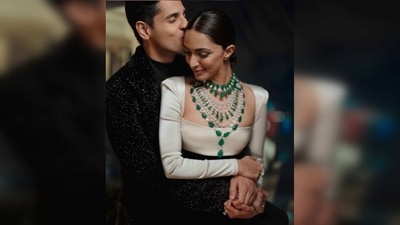 Designer Manish Malhotra recently shared a post dedicated to Kiara Advani and Sidharth Malhotra and wrote, "The STUNNERS @kiaraaliaadvani 💖@sidmalhotra 💖in timeless class black and white .. while he shimmers in self black sparkle she shimmers with exquisite diamonds and emeralds .. styling them and designing their wardrobe for this very beautiful couple both I love very much for the wonderful human beings that they are 💕has been one of the most memorable journeys for all of us at @manishmalhotrajewellery and @manishmalhotraworld. (Instagram/@manishmalhotra)