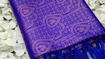 Kanjivaram embroidery: Kanjivaram embroidery is a type of hand embroidery from Tamil Nadu. It involves creating intricate designs on silk sarees using threads of contrasting colours. The designs often feature motifs from nature like flowers and leaves. (Pinterest) Kanjivaram embroidery: Kanjivaram embroidery is a type of hand embroidery from Tamil Nadu. It involves creating intricate designs on silk sarees using threads of contrasting colours. The designs often feature motifs from nature like flowers and leaves. (Pinterest)