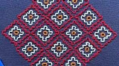 Kasuti: Kasuti is a type of embroidery that originates from Karnataka. It involves creating intricate patterns using a variety of stitches like gavanti, murgi, and negi. It is commonly used on sarees, salwar kameez, and dupattas. (Pinterest) Kasuti: Kasuti is a type of embroidery that originates from Karnataka. It involves creating intricate patterns using a variety of stitches like gavanti, murgi, and negi. It is commonly used on sarees, salwar kameez, and dupattas. (Pinterest)