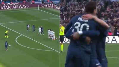 Lionel Messi converted a sensational free-kick for PSG. (Twitter) Lionel Messi converted a sensational free-kick for PSG. (Twitter)