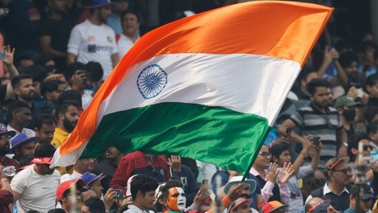 Indian fans in the stands during the 2nd Test against Australia(REUTERS)