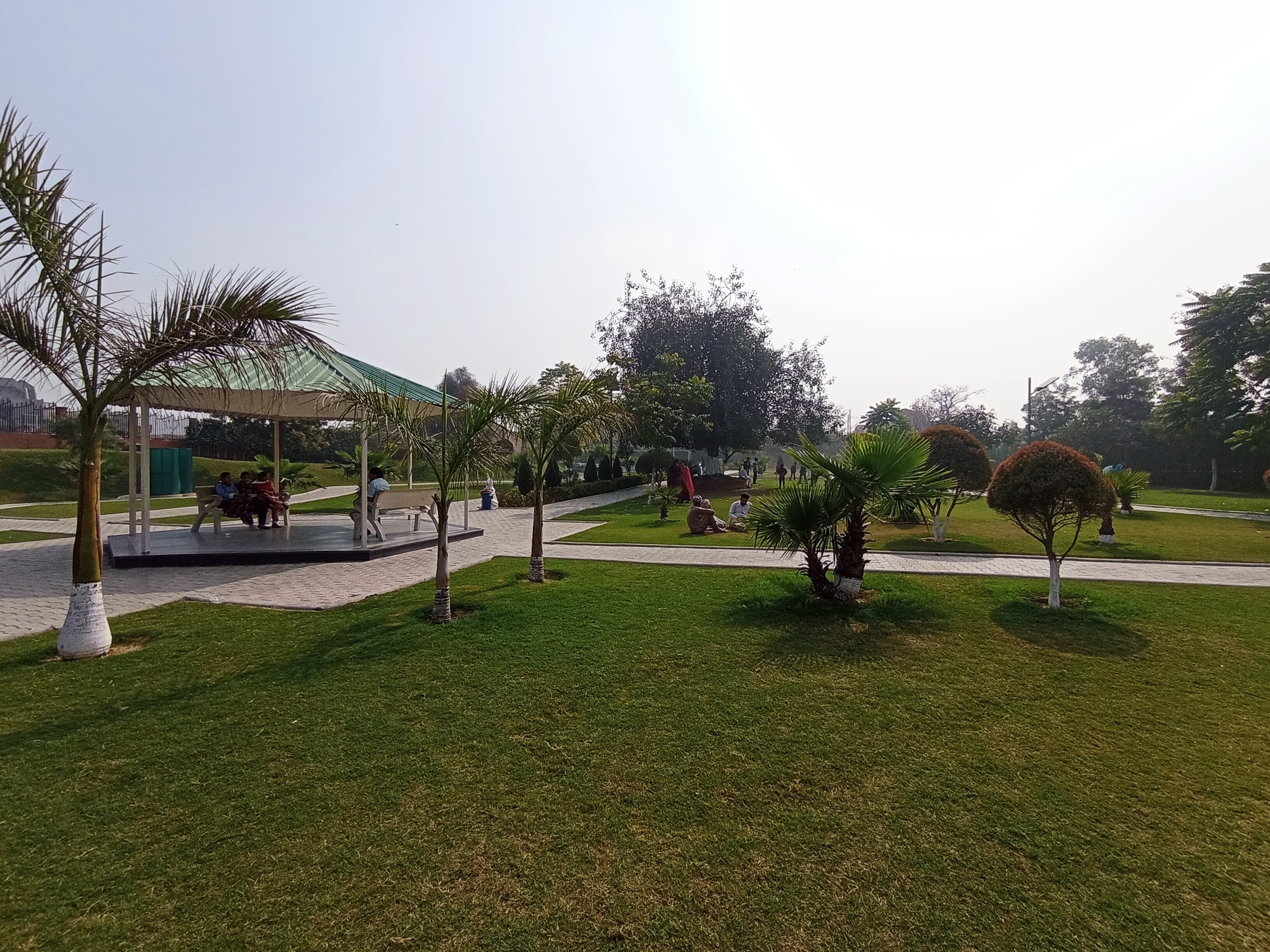 A park constructured by Philanthropist and industrialist Rajinder Kumar Garg, the founder of Steel Strips Ltd. (HT Photo)