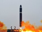 North Korea: Test-firing of the intercontinental ballistic missile (ICBM) "Hwasong-15", at Pyongyang International Airport. North Korea: Test-firing of the intercontinental ballistic missile (ICBM) "Hwasong-15", at Pyongyang International Airport.