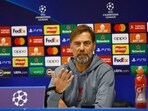 Liverpool manager Juergen Klopp during the press conference