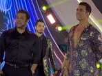 Salman Khan and Akshay Kumar attended a wedding reception in Delhi. Salman Khan and Akshay Kumar attended a wedding reception in Delhi.