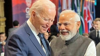 President Biden and PM Narendra Modi are expected to meet on the sidelines of the G7 summit in Hiroshima. (Twitter: Arindam Bagchi) President Biden and PM Narendra Modi are expected to meet on the sidelines of the G7 summit in Hiroshima. (Twitter: Arindam Bagchi)