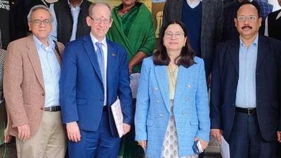 A delegation from University of Regina, Canada, visited Panjab University on Monday. (HT Photo) A delegation from University of Regina, Canada, visited Panjab University on Monday. (HT Photo)