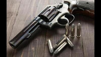 A member of the Puneet Bains’ gang was held with pistol in Ludhiana. (HT File) A member of the Puneet Bains’ gang was held with pistol in Ludhiana. (HT File)